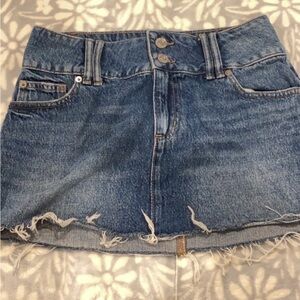 Garage denim skirt.